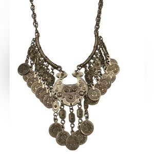 ORNATE Heavy Double Sided Medallion Necklace